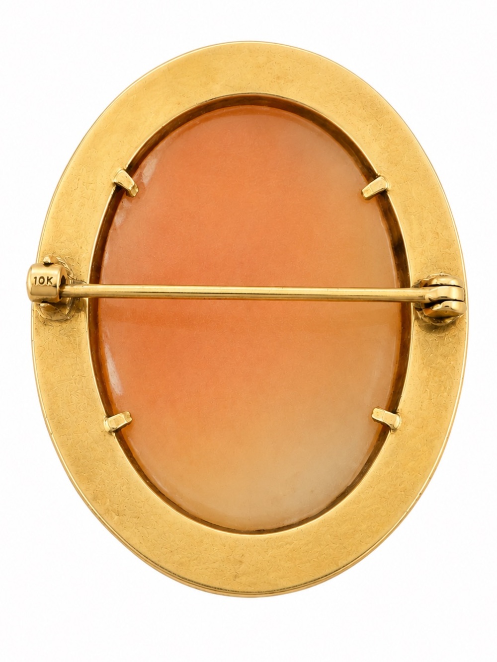 Victorian 10k Yellow Gold Carved Shell Classical Cameo Brooch 6.4 gram Antique - Picture 5 of 9